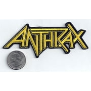 Anthrax Men's Embroidered Patch Yellow