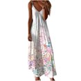 thumbnail image 2 of FcBaudy Camisole Sans Manches Col en V, Robes d'Été pour Femmes, Robes Décontractées Mode Imprimée Camisole Sans Manches Robe Femme, 2 of 5