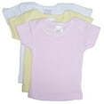 thumbnail image 1 of Bambini T-shirts à Manches Courtes Variété Pastel pour Filles - Lot de 3 Nouveau-Né, 1 of 2