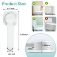thumbnail image 2 of Qissep Baby Toilet Lock (2 Pack) for Child Safety,Toilet Locks Baby Proof,Easy Intallation,Top Safety Toilet Seat Lock,Fits Most Toilets,White, 2 of 7