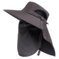 thumbnail image 2 of Yuanlong Unisex Bucket Wide Brim With Face Coverage Summer Solid Color Sun Hat Outdoor Hiking Minimalist Headwear, 2 of 3