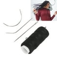 thumbnail image 4 of Needle and Thread Kit,  Hair Needle Lightweight Portable Hair Extension Tools  for  Making for Crafts for Weaving, 4 of 8