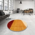 thumbnail image 3 of Ahgly Company Indoor Square Contemporary Scarlet Red Area Rugs, 3' Square, 3 of 6