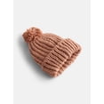 thumbnail image 3 of Scenario Women's Chunky Textured Beanie, One Size Fits Most, Root Beer, 3 of 4