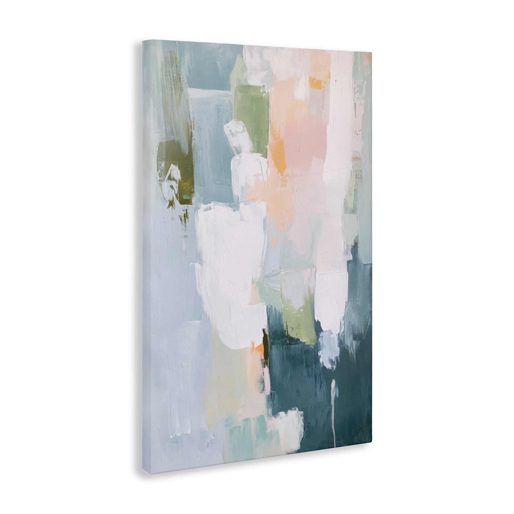 Stupell Industries Abstract Pastel Brushstroke Composition Canvas Wall Art, design by Petal Prints Design