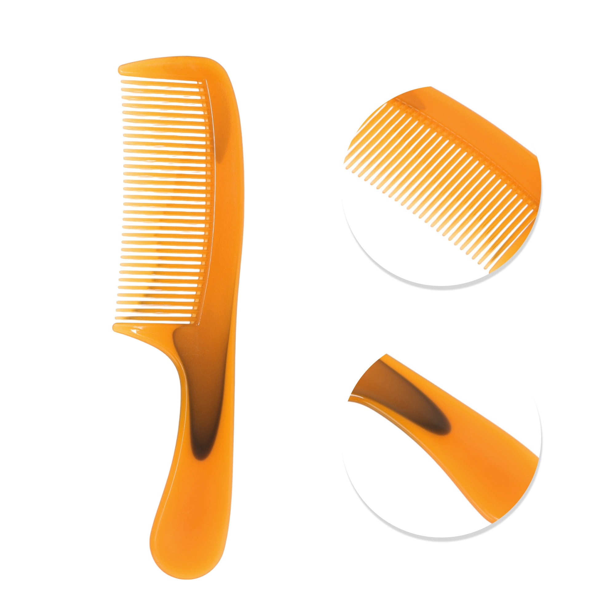 Unique Bargains 1 Pc Women Durable Tendon Comb for Curly Hair in Vibrant Orange Color