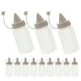 thumbnail image 4 of 12 Piezas Mini Botellas Exprimibles Botellas de Plástico Portátiles para Salsas Dispensador de Mermelada Botella Exprimible de Salsa Transparente Botellas Dispensadoras de Miel, 4 of 5