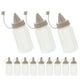 thumbnail image 4 of 12 Piezas Mini Botellas Exprimibles Botellas de Plástico Portátiles para Salsas Dispensador de Mermelada Botella Exprimible de Salsa Transparente Botellas Dispensadoras de Miel, 4 of 5