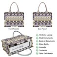 thumbnail image 2 of Large Capacity Tote Bag,Striped Halloween Pattern Handbag Fashion Luxury Tote Bag,15.7"x13"x 5.1" Inches,Laptop Compatible, 2 of 5