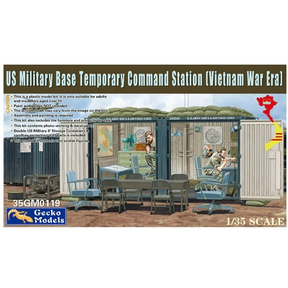 Gecko 35GM0119 1/35 Military Base Temporary Command Station (Vietnam War Era)Kit