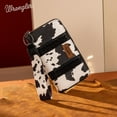 thumbnail image 7 of Wrangler Wristlet Western Wallet Boho Aztec Credit Card Holder for Women, Cow Print-Black, 7 of 7