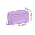 thumbnail image 3 of SHIMELE Large Capacity Pencil Case Storage Bag, Zippered Pen Organizer, Multi-functional Stationery Holder, Ideal for Office and Travel Use, 3 of 6