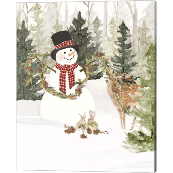 Great Art Now Christmas in the Woods Portrait I by Tara Reed, Canvas Wall Art, 16W x 20H