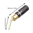 Gold Plated Banana Plugs Sound Port Speakers Wire Cable Screw ...