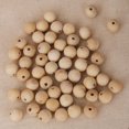 thumbnail image 4 of Rongfmy 50pcs 12mm Ronde Inachevée Perles en Bois Non Peintes Bricolage Perles Assortiments Métiers, 4 of 9