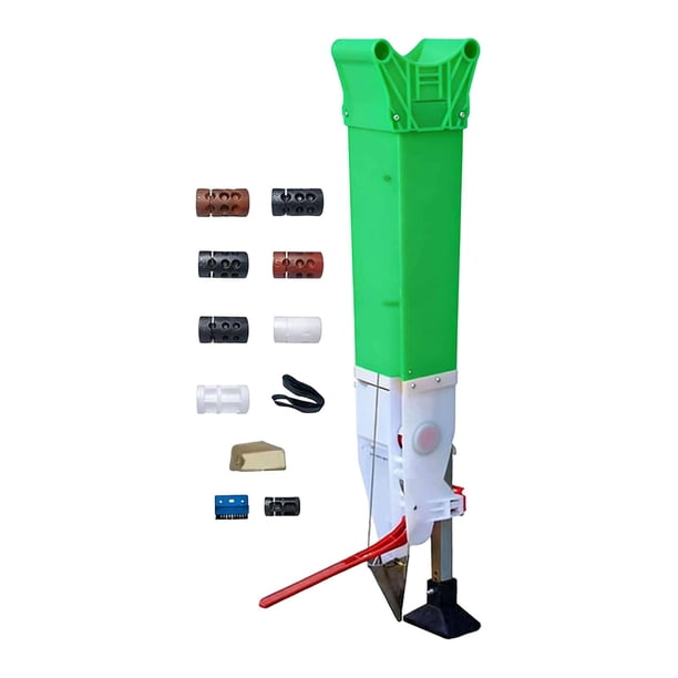 Sembradora manual, herramienta de siembra, máquina de siembra, esparcidor de fertilizante de mano ajustable para invernadero, césped, granja, maíz, Estilo B
