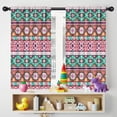 thumbnail image 5 of Blackout Kids Curtains,Colorful Geometric Pattern Childrens Insulated Curtains Set Of 2,Bedroom Essentials,Toddler Room Decor 42x54in(106x137cm), 5 of 5