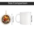 thumbnail image 5 of Christmas Tree Ornaments with 3-Inch Acrylic Cardinal Design Featuring Festive Winter Window Scene, Rustic Christmas Decor for Cozy Holiday Home Styling, Cute White Elephant, 5 of 6