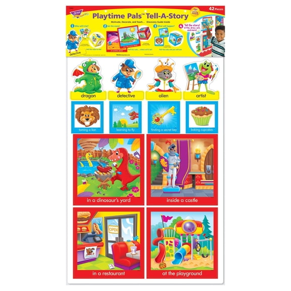 T-8422 - Playtime Pals Tell A Story Bulletin Board Set by Trend Enterprises Inc.