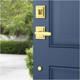 thumbnail image 4 of BALDWIN Torrey Pines Venetian Bronze Low Profile Single Cylinder Entry Door Handleset w/ Torrey Door Handle ft SmartKey Security, 4 of 7