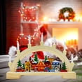 thumbnail image 4 of Holiday Atmosphere Light Ornament Village Houses Town For Living Room Decorative Ornaments Gloria estatua de la casa, 4 of 7