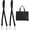 Black, variant on Leather Purse Strap Replacement Shoulder Straps Bag for Dempsey Tote Handbag 2 Pcs (Black)