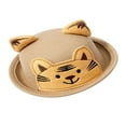 thumbnail image 2 of Kid Wool Felt Bucket Hat Cartoon Tiger Patchwork Fisherman Hat Caps, 2 of 6