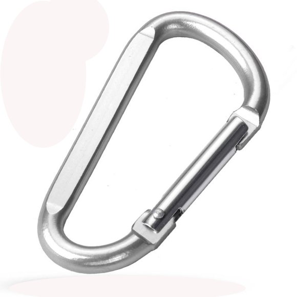 Carabiner 8cm Aluminum D Shaped Carabiner Large Aluminum Alloy External Hook Backpack Buckle Quick Draw Buckle Connection Ring