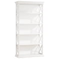 thumbnail image 5 of 6-Tier Industrial Etagere Bookcase - 70.87 Inch X Pattern Metal Wood Storage Shelf for Home Office Decor (Black), 5 of 5