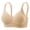 Beige, variant on Adjustable Support Wireless Bra, Plus Size Thin Smooth Seamless Bralette, Shaping Gathered Comfort Brassiere, Essential Daily Lingerie for Plus Size Women Indoor Use Black 38