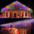 thumbnail image 2 of Guirnalda de Luces LED de Colores para Exteriores, con Energía Solar, Impermeable, Luces Decorativas Navideñas, 7 Metros, 162 Luces, 2 of 5
