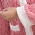 thumbnail image 2 of MVRLSH Pajamas For Women Set Coral Velvet Fleece Soft Warm Comfortable Pullover Top Sleep Pants Pajama Set Loungewear Pink One Size, 2 of 7