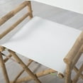 thumbnail image 5 of Zew Indoor Black Canvas Folding Director Chair Bamboo Portable Camping Outdoor Set of 2, 35" H x 18" W x 23" D, 5 of 9