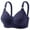Navy, variant on Womens Wireless Bralette Comfort Underwear for Home Push Up Support Bra, 48D, Watermelon Red