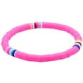 thumbnail image 1 of Disc Bead Bracelet Stackable Rainbow Heishi Bead Bracelet Summer Beach Bracelet, 1 of 8