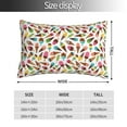 thumbnail image 2 of Fotbe Ice Cream Popsicles Funda de Almohada Decorativa Estilo Occidental, Lujo en Algodón, Fundas para Almohadas King, Cojín Estampado para Decoración del Hogar-14"x20", 2 of 6