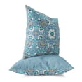 thumbnail image 2 of Foliage Frenzy Throw Pillow with Removable Cover in Blue 18x18, 2 of 6