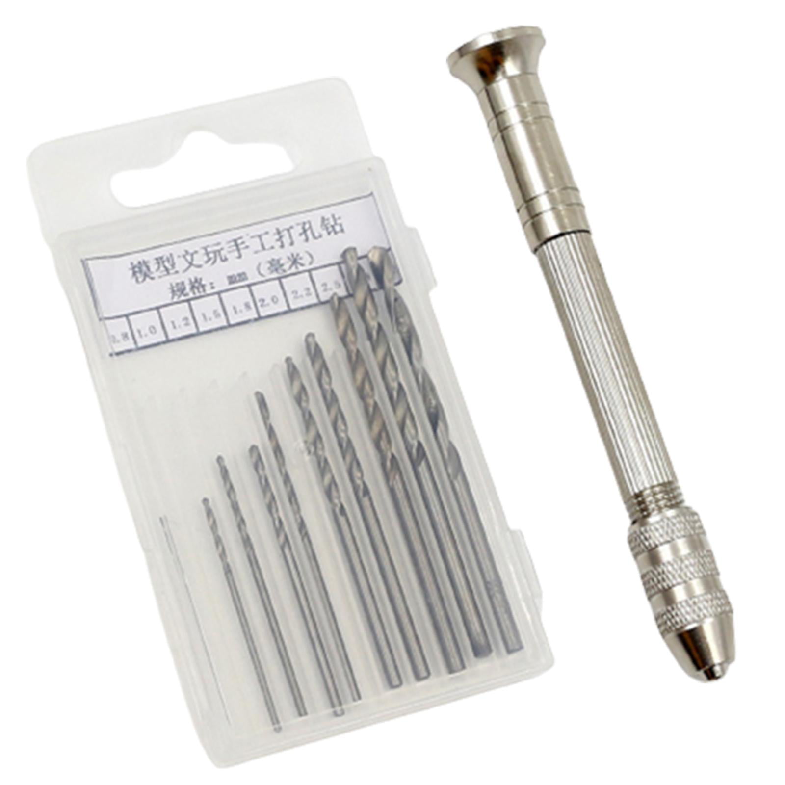 Include Pin Vise Hand Drill Mini Drills and Twist Drills for Craft Carving DIY 36 Pieces Hand Drill Set 