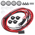 thumbnail image 1 of RC LED Light, Long Service Life RC LED Light With Lampshade, Convenient To Use For TRXAAXS/TRX4/SCX10/D90 1/10 Universal RC Crawler Car RC Crawler Car Lovers ANGGREK BJ2720, 1 of 8