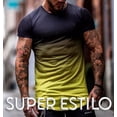 thumbnail image 2 of Playera Licra Casual Deportiva Playa Moda Degradado 7006 Am7, 2 of 8