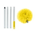 thumbnail image 2 of RBCKVXZ Fan Cleaner Duster Reusable Microfiber Ceiling Fan Blade Cleaner Removable Duster with Extension Pole Adjusts 13 to 47 Inch for Cleaning Walls Bookshelves Furniture Door Window Top (Yellow), 2 of 7
