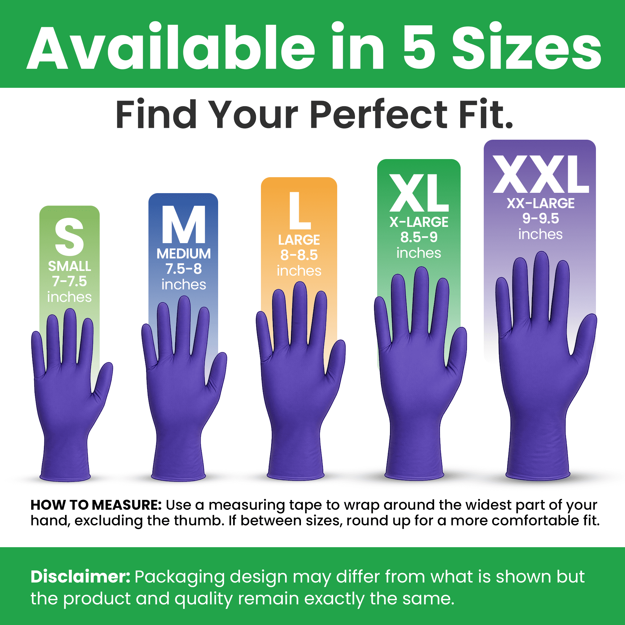 SAFEWAY USA Nitrile Gloves Disposable — Textured Fingertips, Non-Latex, Powder-Free and Multi-Purpose and Ambidextrous Design for House Cleaning, Food Prep, Esthetician and More —(600 pcs, X-Large)