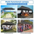 thumbnail image 6 of SANOPY Heavy Duty 10'x 30' Pop up Canopy, Commercial Canopy, Waterproof Outdoor Party Tent, Instant Wedding Canopy with 8 Removable Sidewalls, Carrying Bag, 147Ibs, Black, 6 of 11