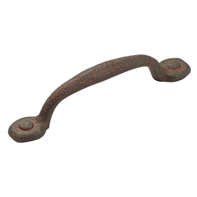 Hickory Hardware P3000-RI-10B 3.75 in. Centre Rustique Raffiné au Centre Pull&44; Fer Rustique - Pack de 10