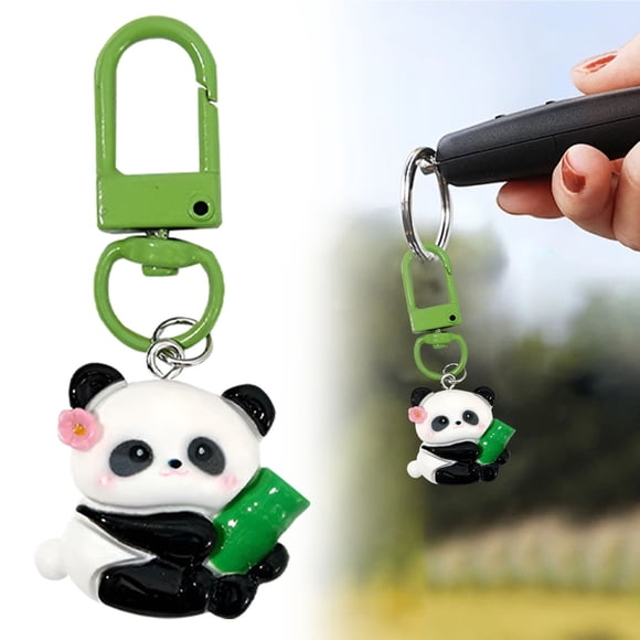 BBLCY Keychains Panda Keychain For Women Girls Cute Animal Keychain Charms Acrylic Panda Purse Key Chain Panda Stuffed Bag Backpack Accessories Panda Themed Wallet Handbag Car Key Chain