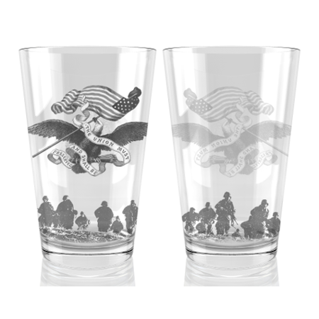 Army 16 oz. Pint Glass - The Union Must and Shall Be Preserved