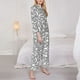 thumbnail image 3 of Balery Snake Conjunto de Pijama con Estampado para Mujer, Conjunto de Dos Piezas con Manga Larga, Ropa de Dormir Suave con Bolsillos, Pijamas Cómodos-Medium, 3 of 7