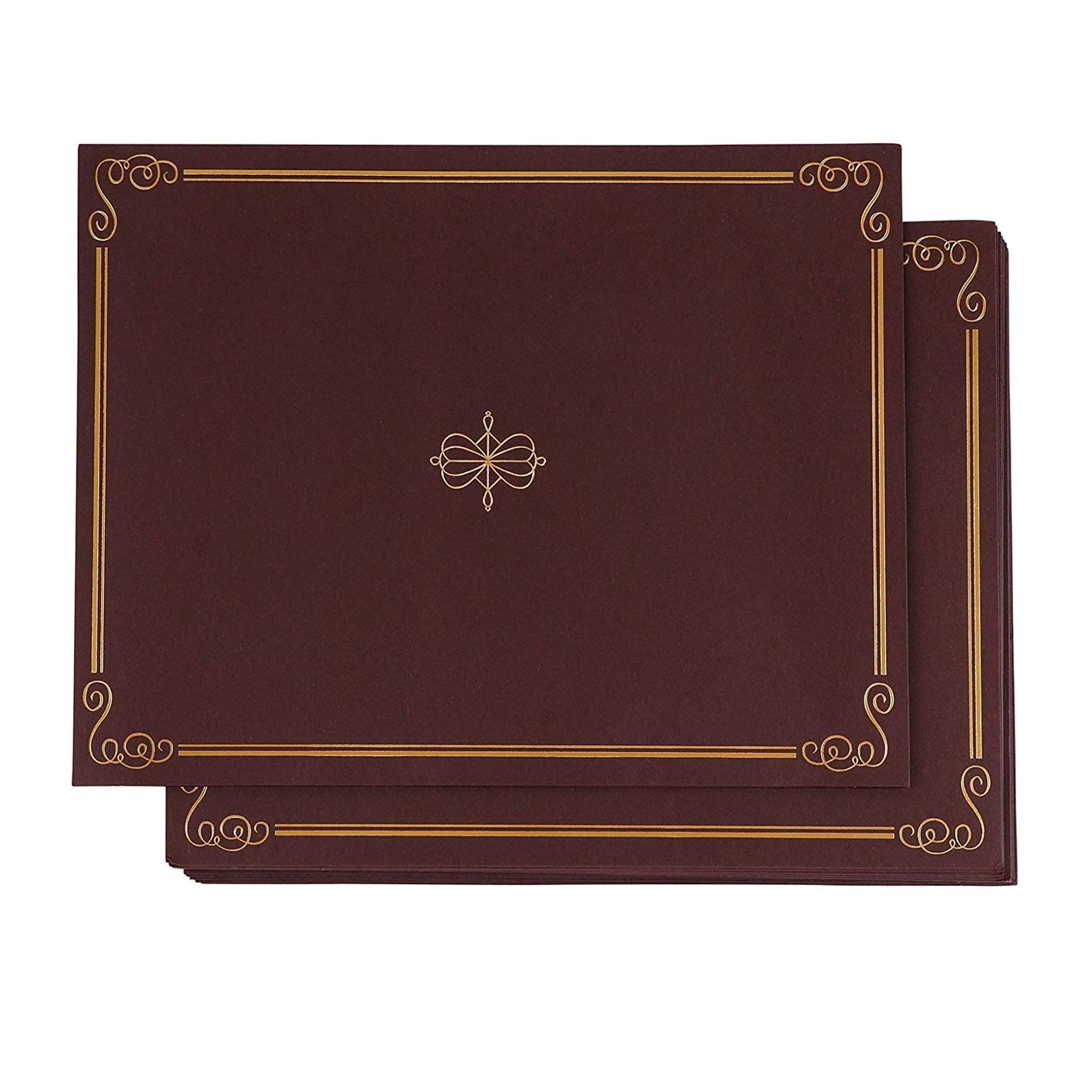 12Pack Certificate Holder Diploma Cover, Document Cover for Letter