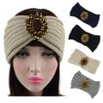 thumbnail image 2 of 2 Pcs Bandeau pour Femmes Mode Tricoté Faux Bijoux Bandeau, 2 of 6