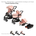 thumbnail image 2 of Carriola para Bebé convertible a Bambineto y Autoasiento Sistema De Viaje D'Bebé Travel System King Rosa, 2 of 7